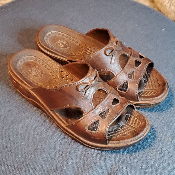 PALI Hawaii Bow sandals slides 6.5 - Picture 2 of 6